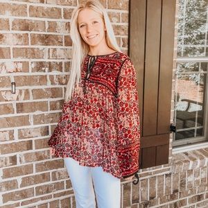 Zara Pattern Flow Shirt